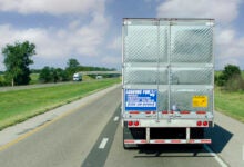 truck on the road